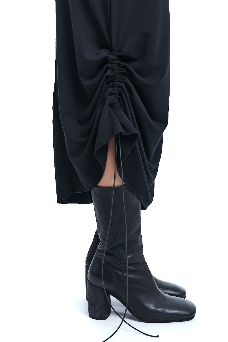 BLACK LONG BAMBOO DRESS