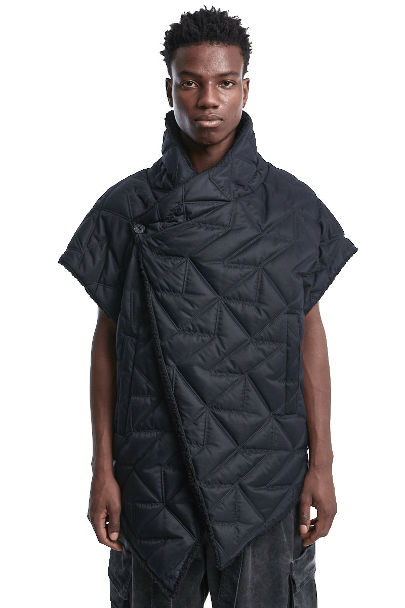 DOUBLE-FACE DOWN SLEEVELESS JACKET