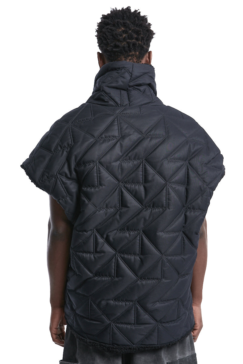 DOUBLE-FACE DOWN SLEEVELESS JACKET