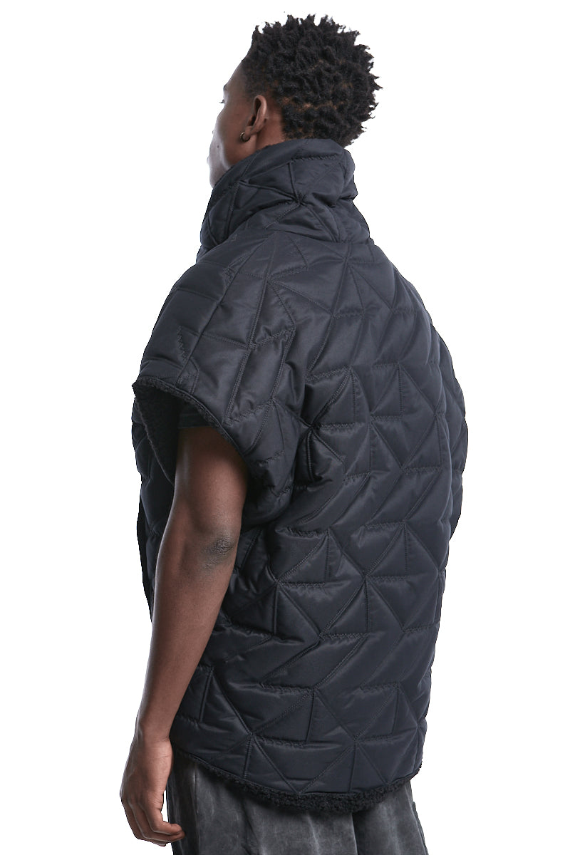 DOUBLE-FACE DOWN SLEEVELESS JACKET