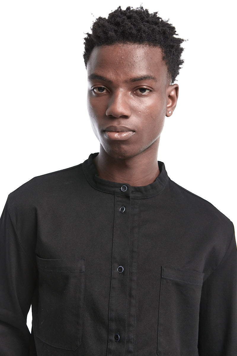 BLACK REVERSIBLE SHIRT