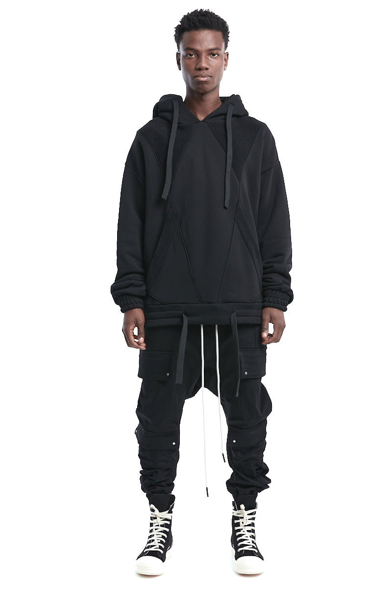 DOUBLE-HOOD OVERSIZE SWEATSHIRT