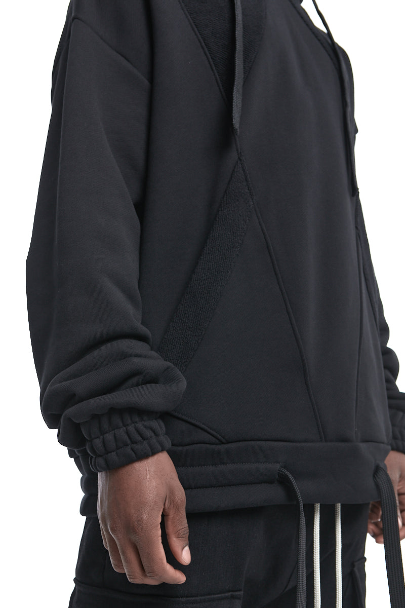 DOUBLE-HOOD OVERSIZE SWEATSHIRT
