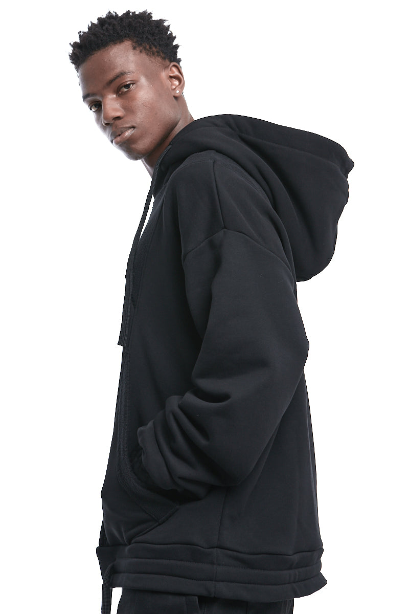 DOUBLE-HOOD OVERSIZE SWEATSHIRT