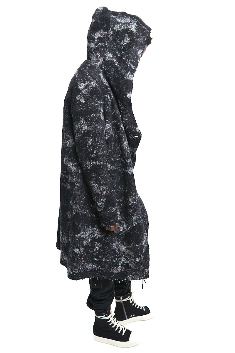 JACQUARD CLOTH COAT - MIXED HEMP