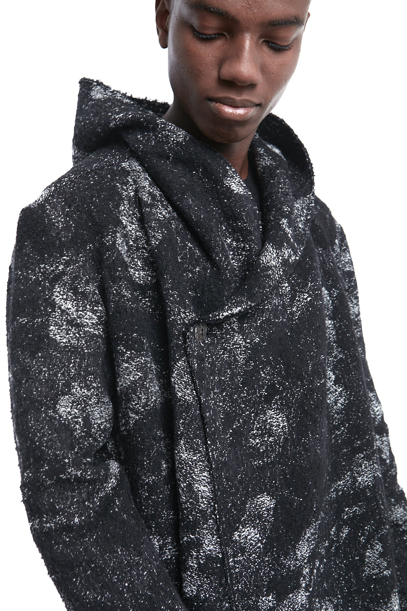 JACQUARD CLOTH COAT - MIXED HEMP