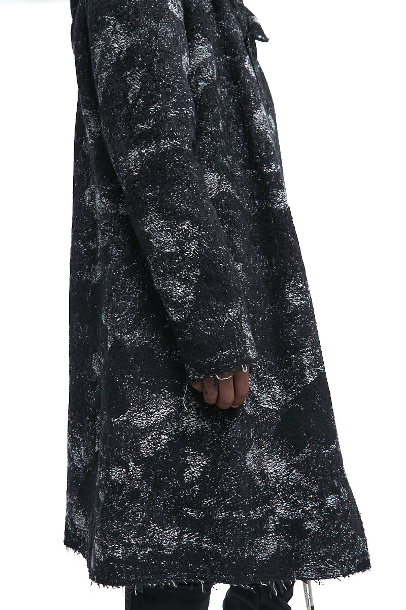 JACQUARD CLOTH COAT - MIXED HEMP