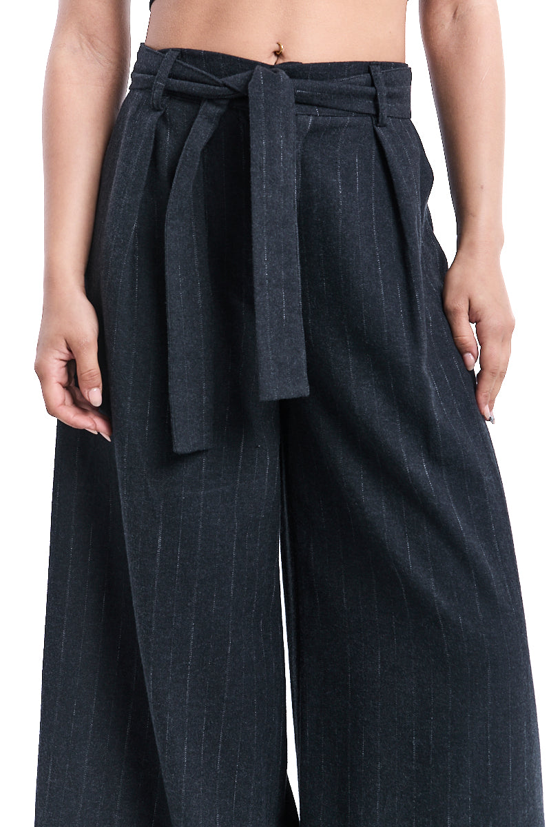 PINSTRIPE WIDE PANTS
