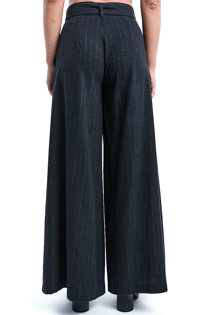 PINSTRIPE WIDE PANTS