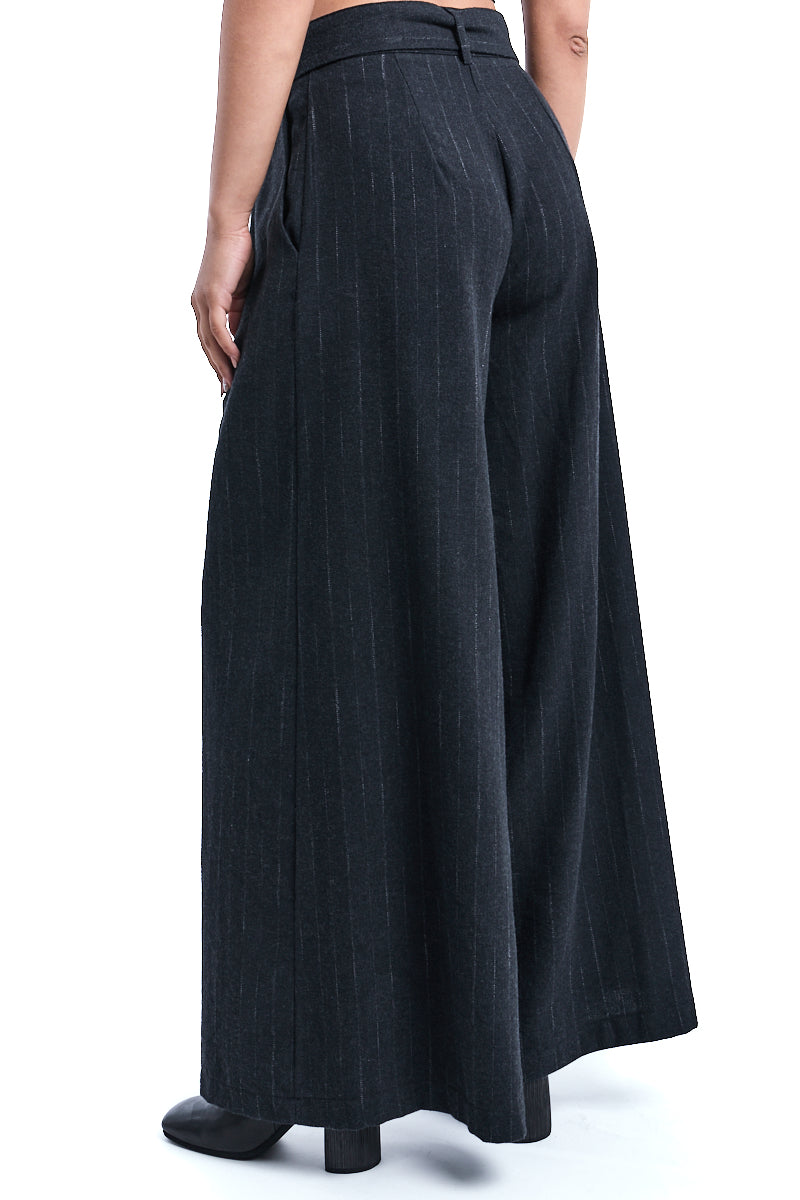 PINSTRIPE WIDE PANTS