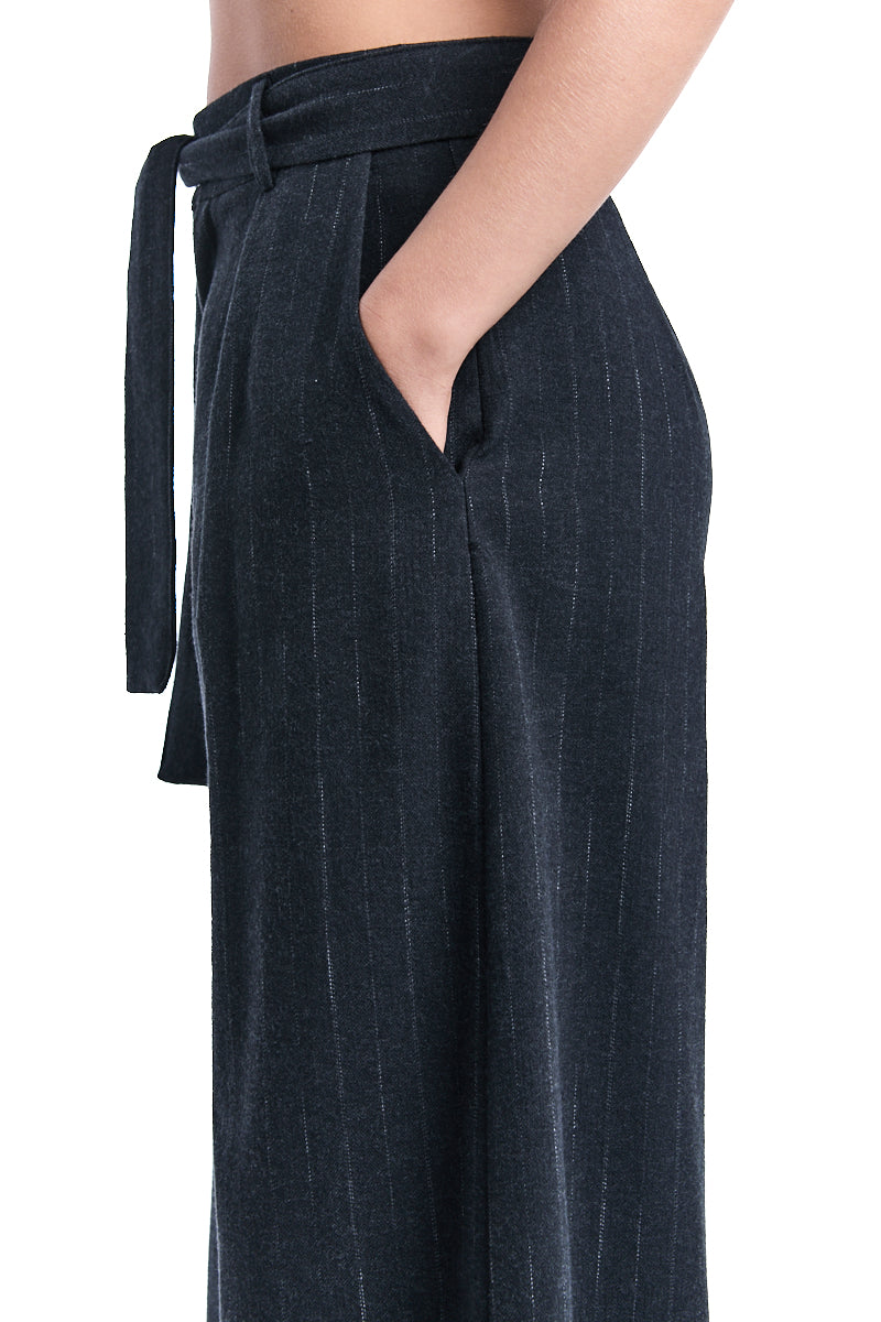 PINSTRIPE WIDE PANTS