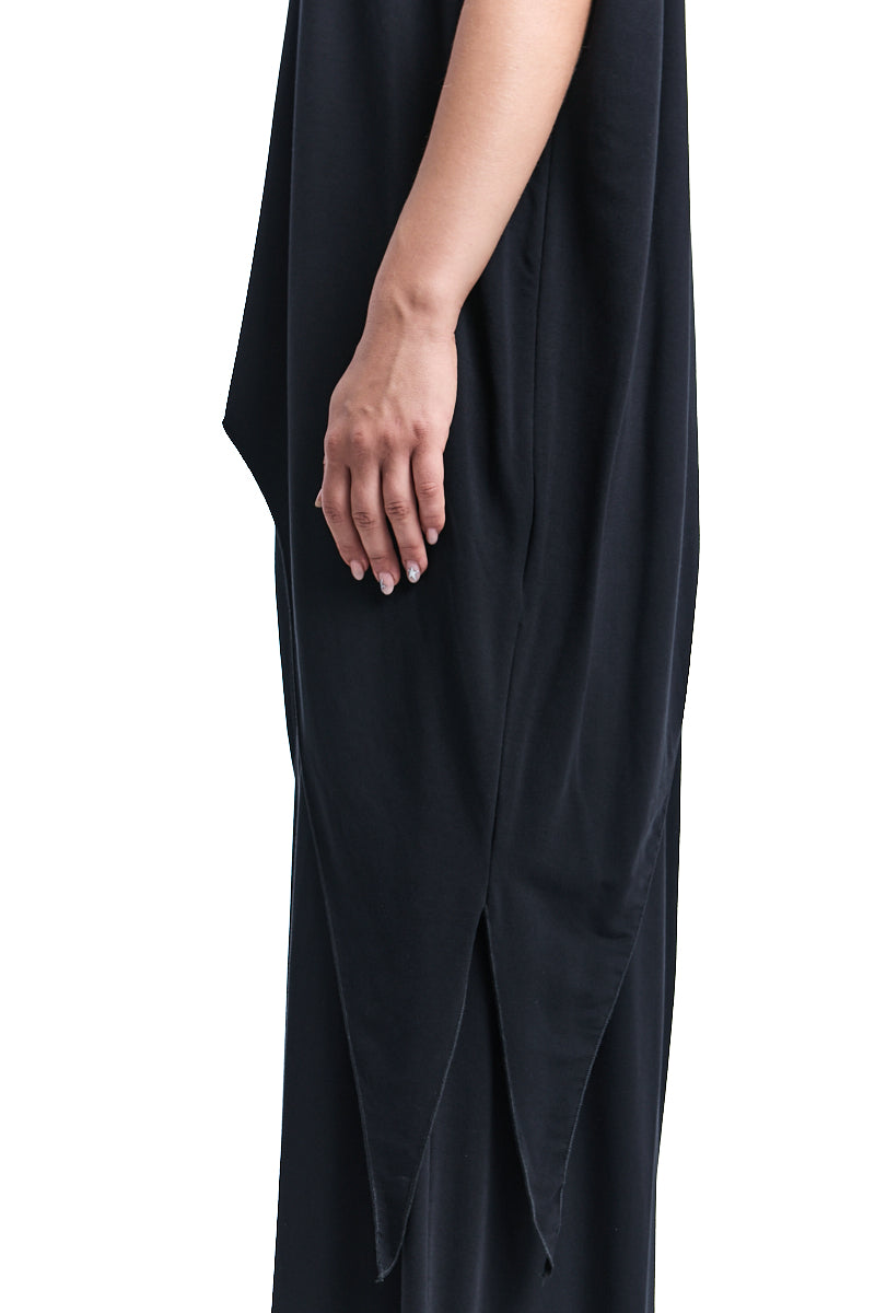 OVER ASYMMETRIC HIGH NECK TOP