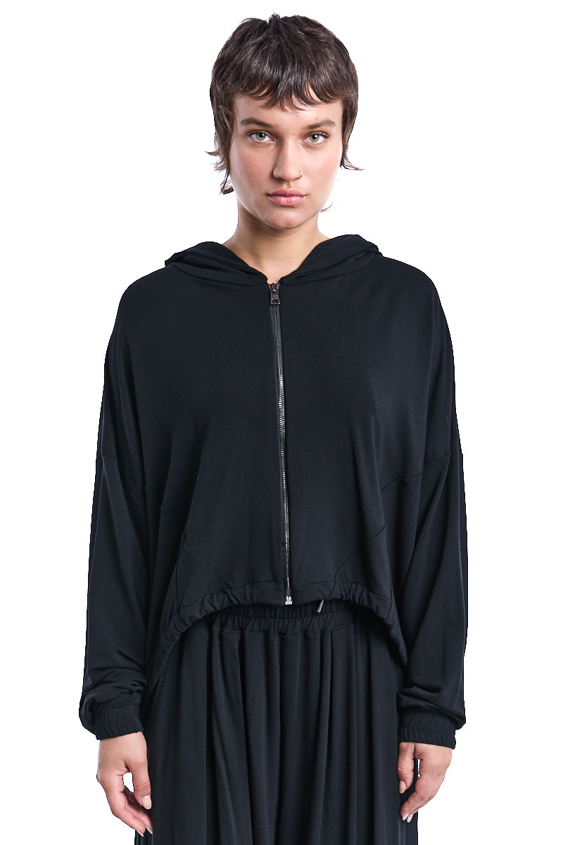 BAMBOO BLEND ZIPPED LIGHT JACKET