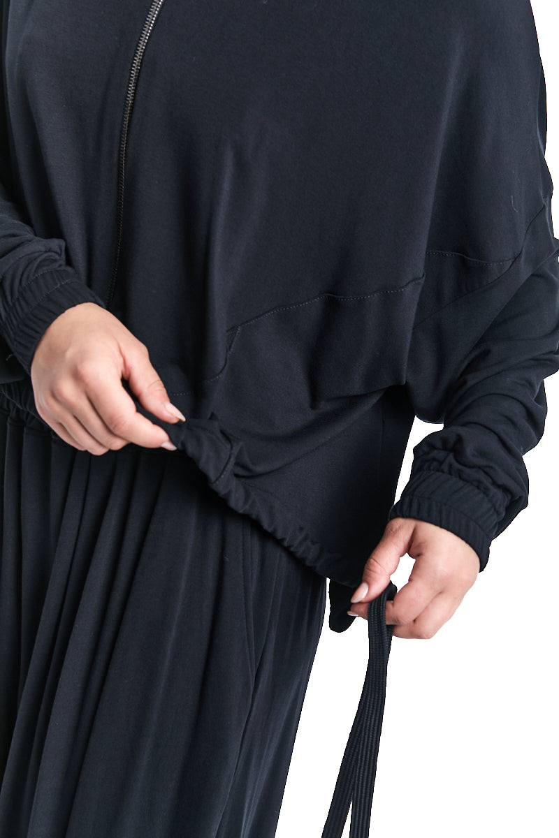 BAMBOO BLEND ZIPPED LIGHT JACKET