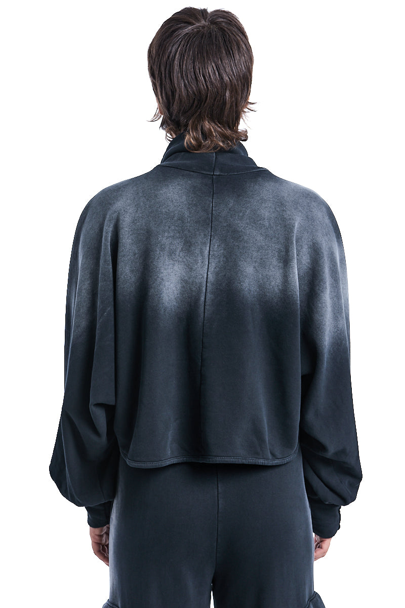 DYED FLEECE CROP TOP JERSEY