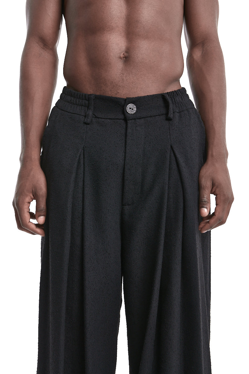 OVER BOUCLE TROUSERS