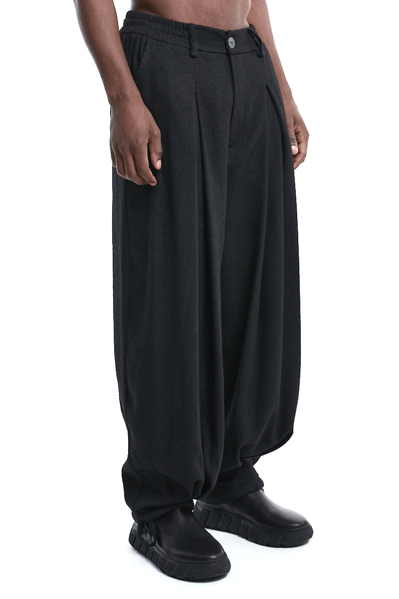 OVER BOUCLE TROUSERS