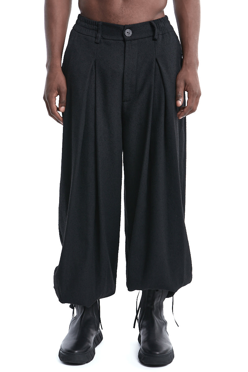 OVER BOUCLE TROUSERS