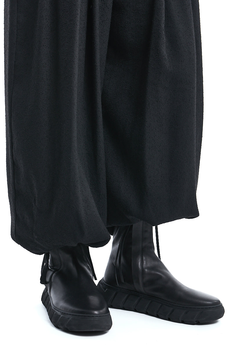 OVER BOUCLE TROUSERS