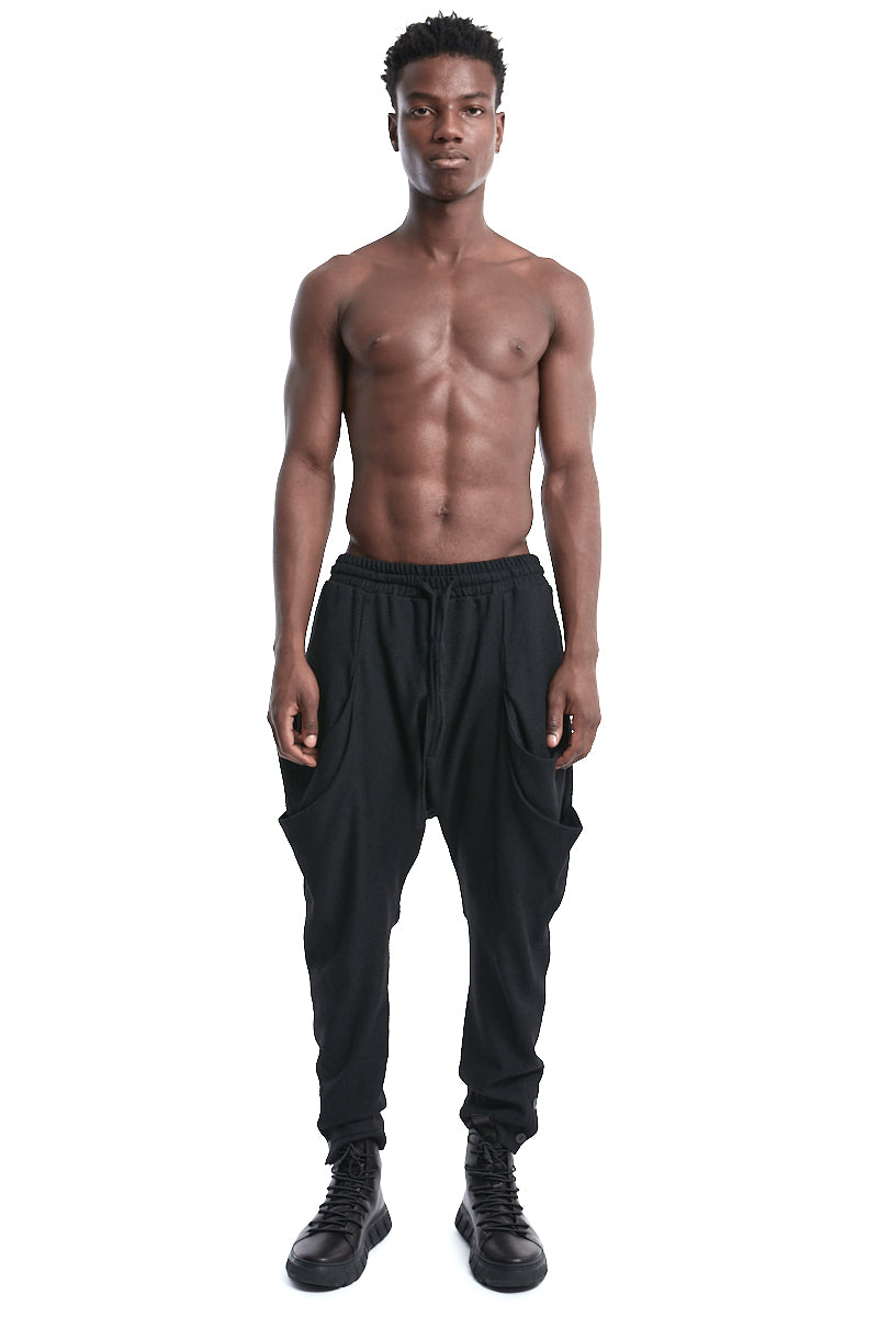 SIDE POCKETS BOUCLE TROUSERS