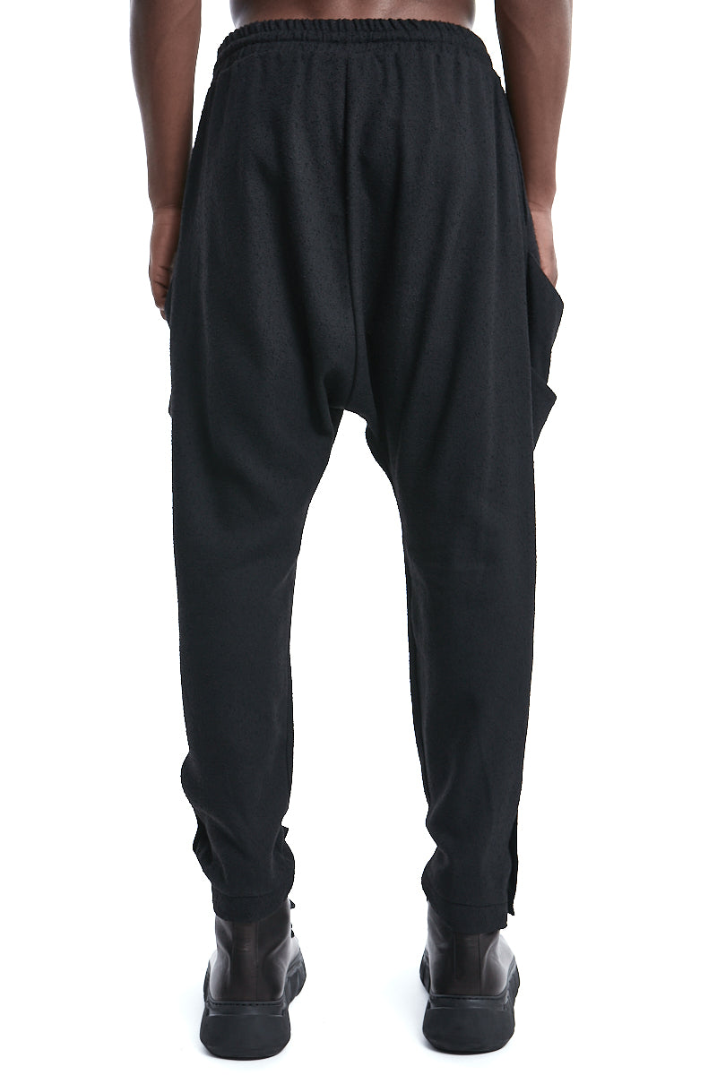 SIDE POCKETS BOUCLE TROUSERS