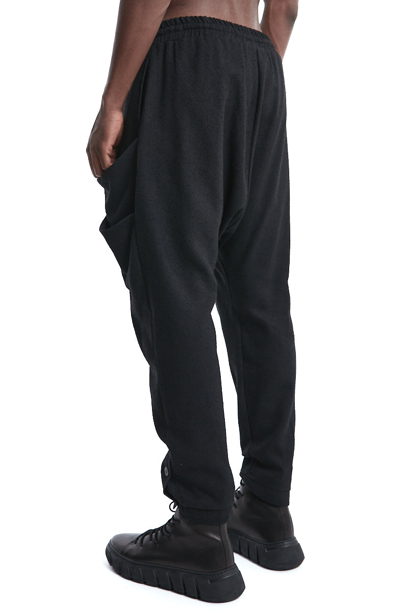 SIDE POCKETS BOUCLE TROUSERS