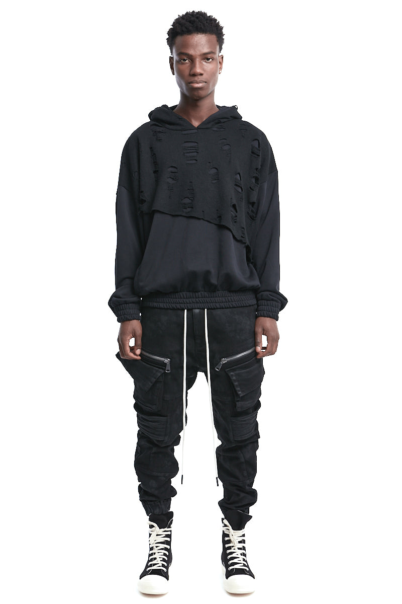 DOUBLE-LAYERED SWEATSHIRT