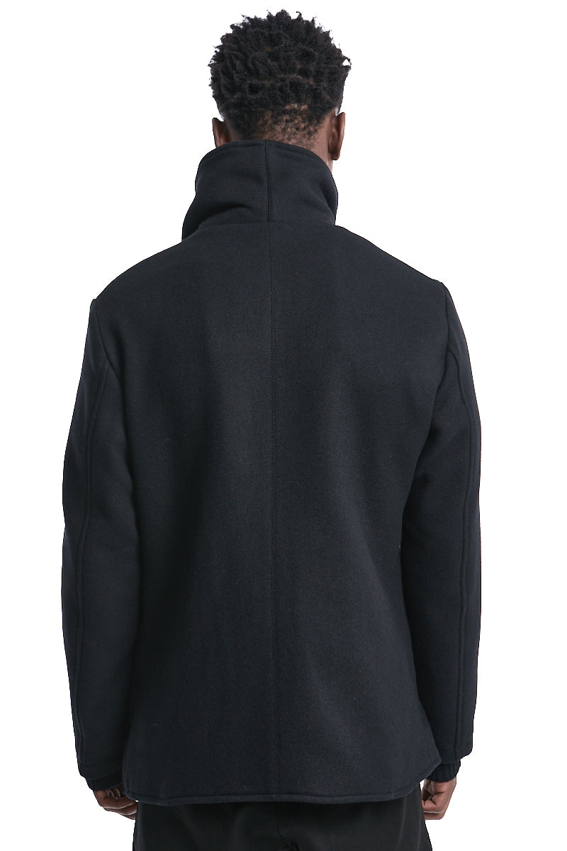 HIGH NECK WOOL COAT