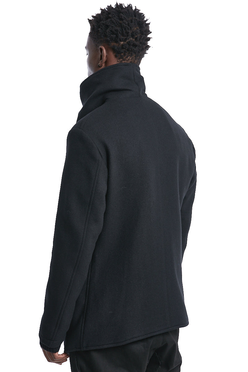 HIGH NECK WOOL COAT