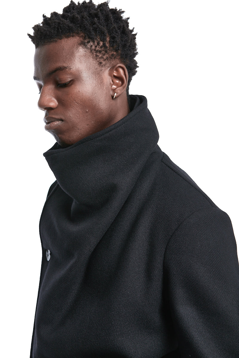 HIGH NECK WOOL COAT
