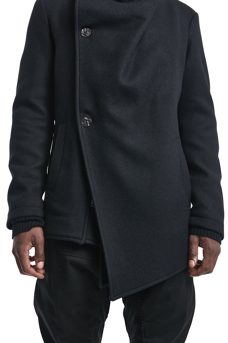 HIGH NECK WOOL COAT