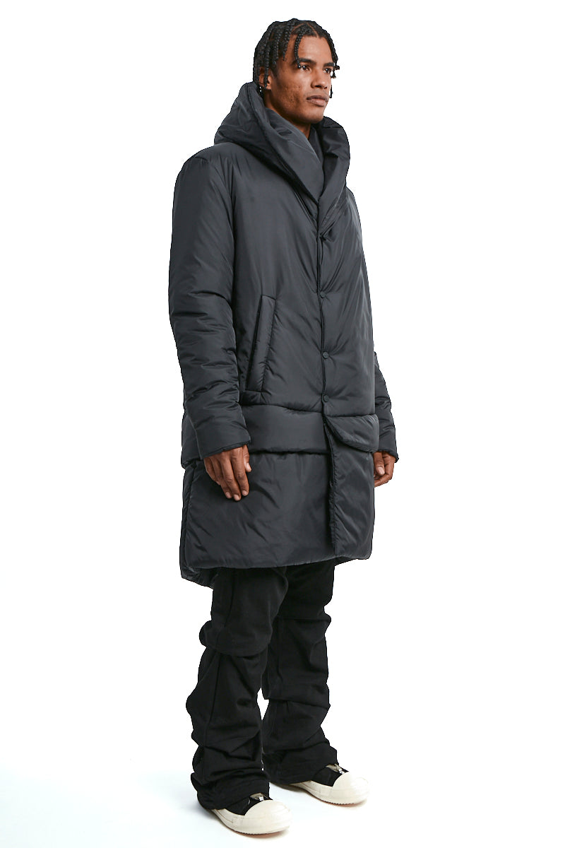DOWN HOODED NYLON PARKA