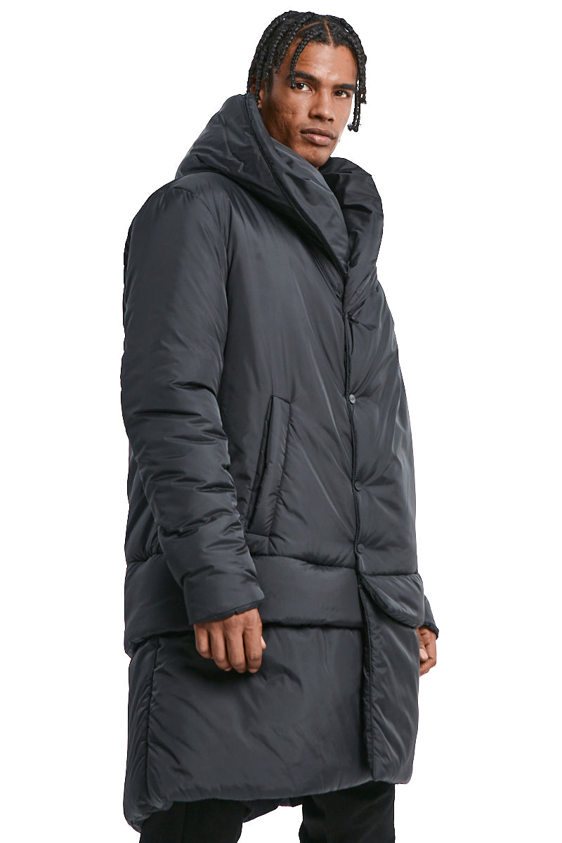 DOWN HOODED NYLON PARKA