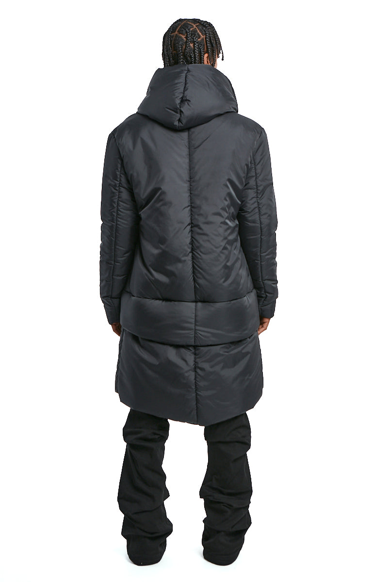 DOWN HOODED NYLON PARKA