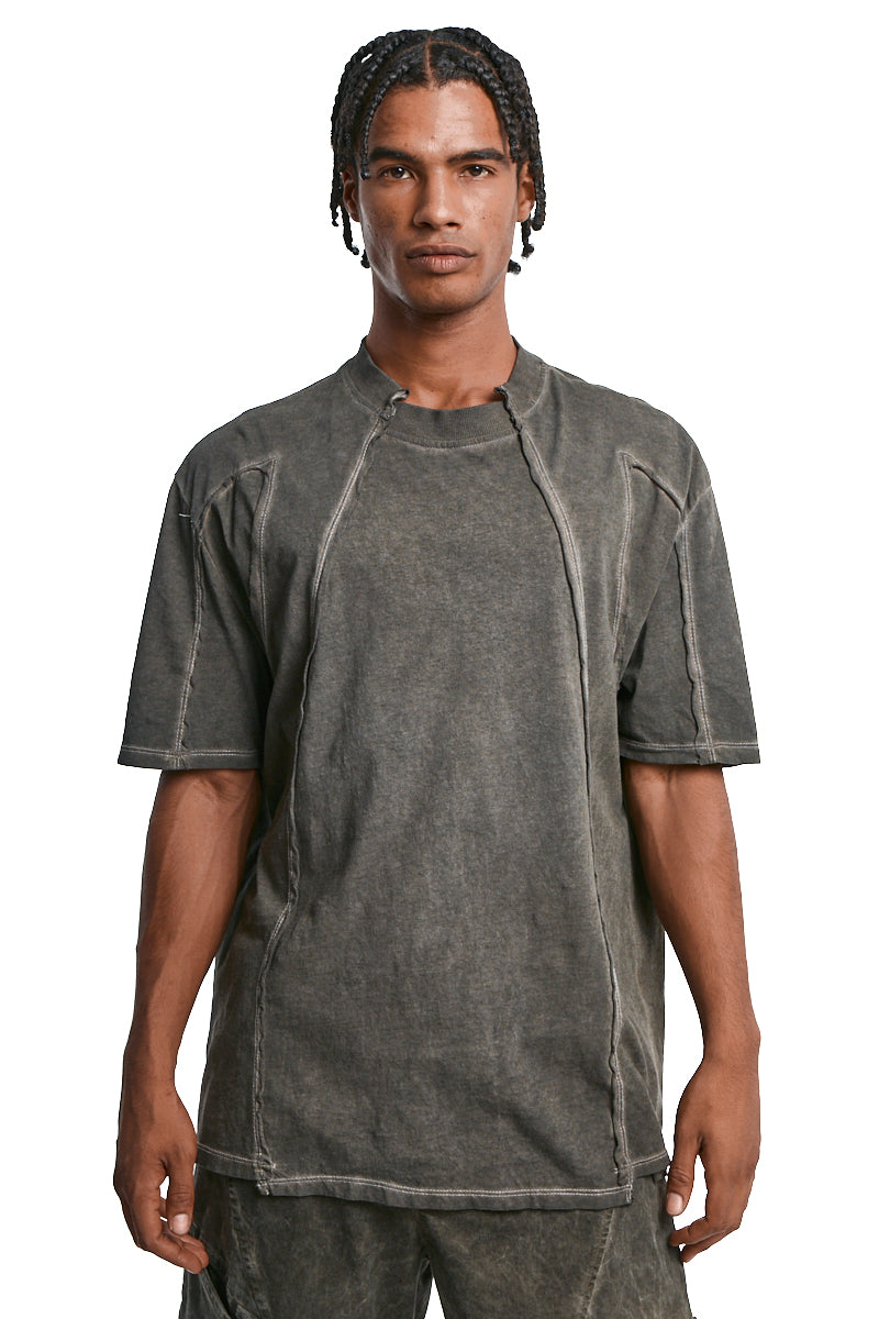 MUD OVERSIZED COTTON COLD-DYED T-SHIRT