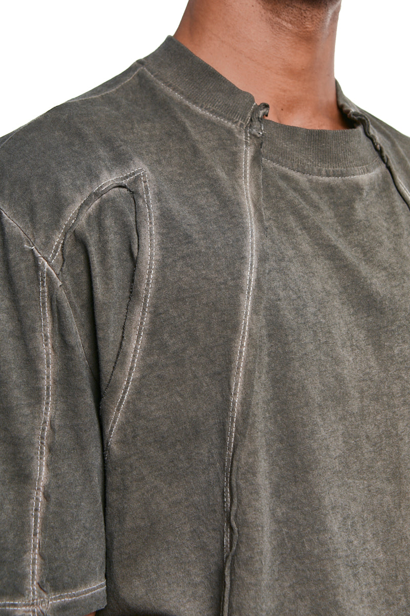 MUD OVERSIZED COTTON COLD-DYED T-SHIRT