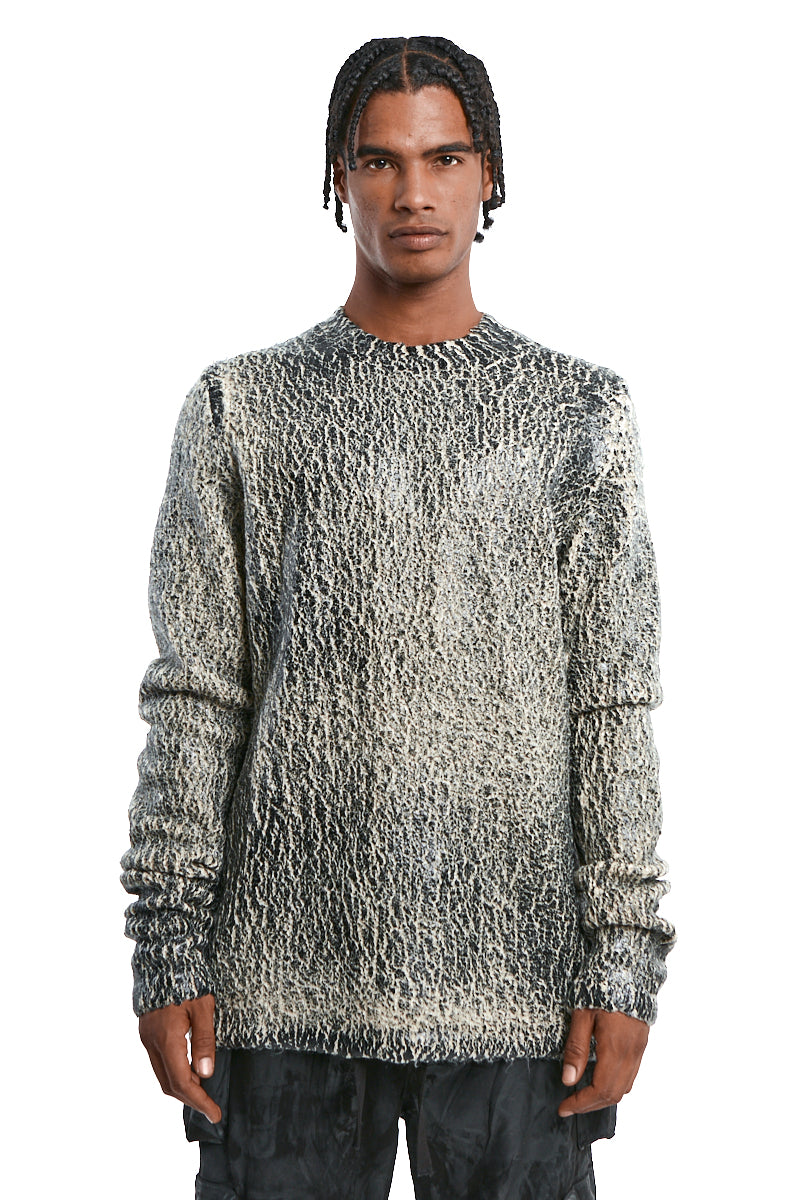 SWEATER LONG BOUCLE COATED BEIGE
