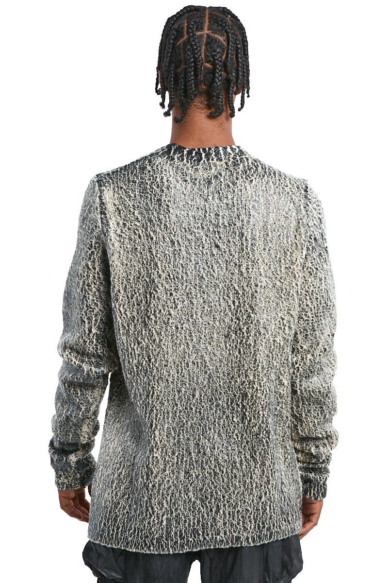 SWEATER LONG BOUCLE COATED BEIGE