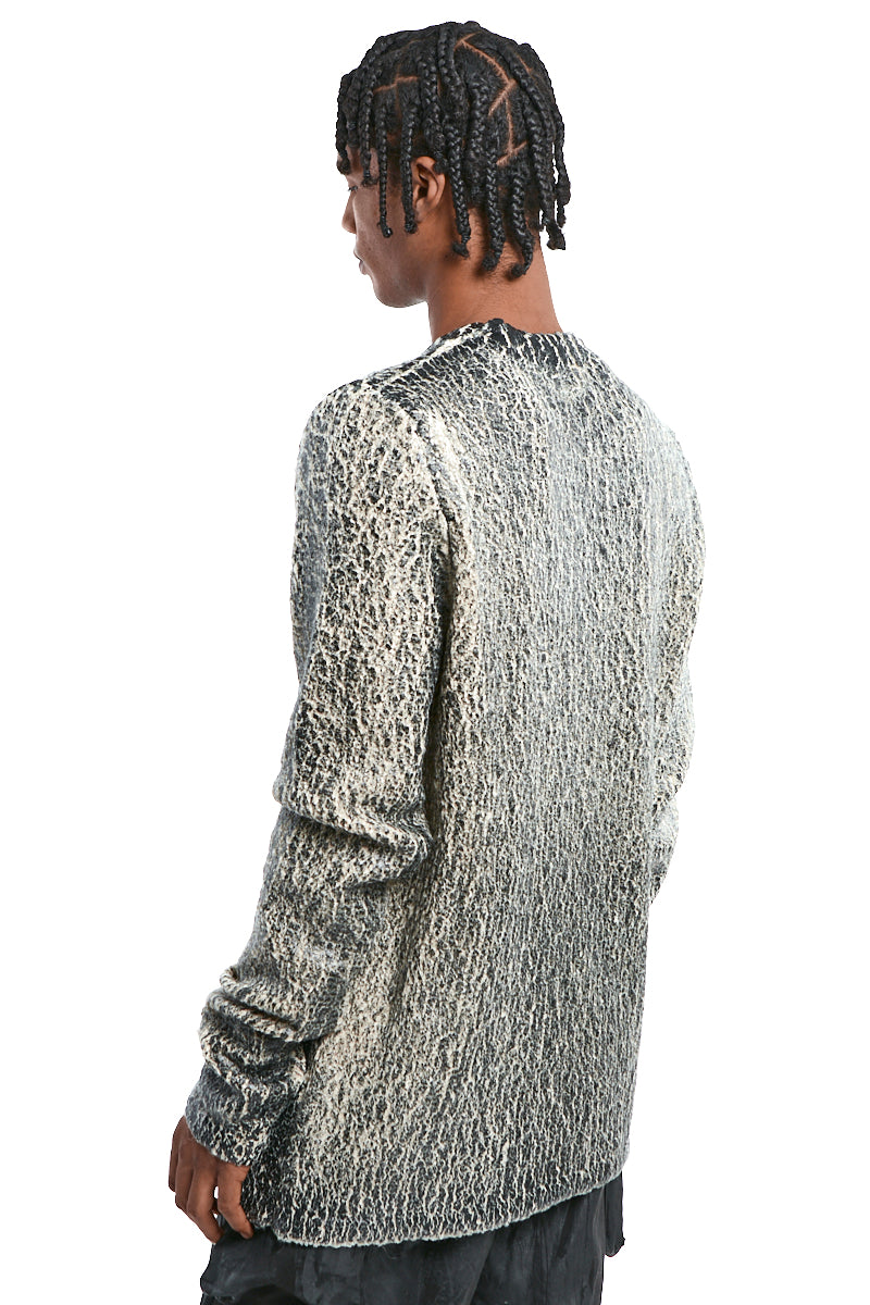 SWEATER LONG BOUCLE COATED BEIGE