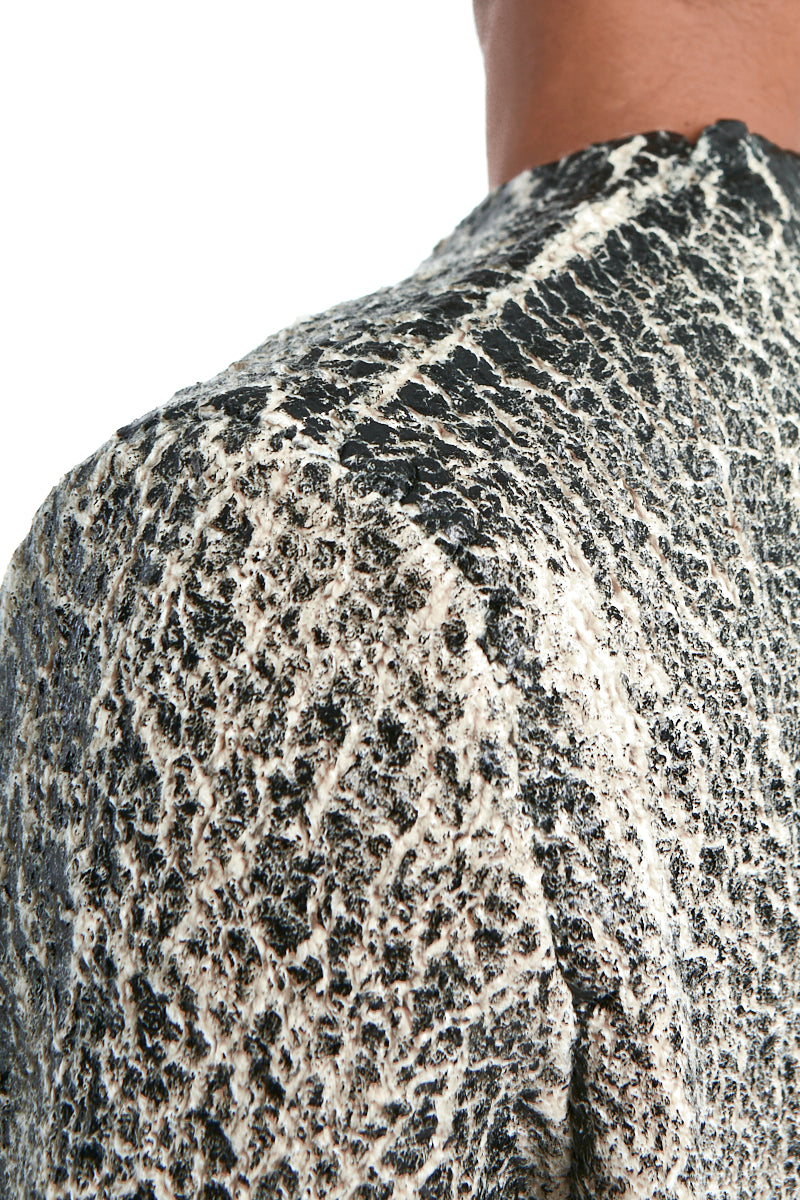SWEATER LONG BOUCLE COATED BEIGE