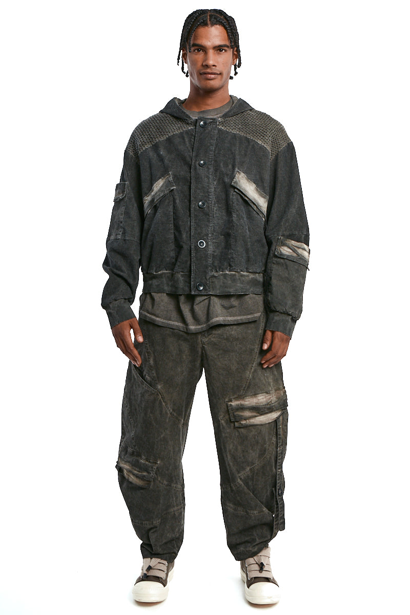 MUD MESH COLD-DYED JACKET