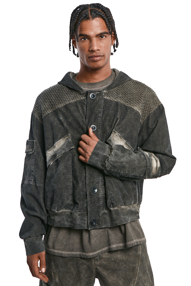MUD MESH COLD-DYED JACKET