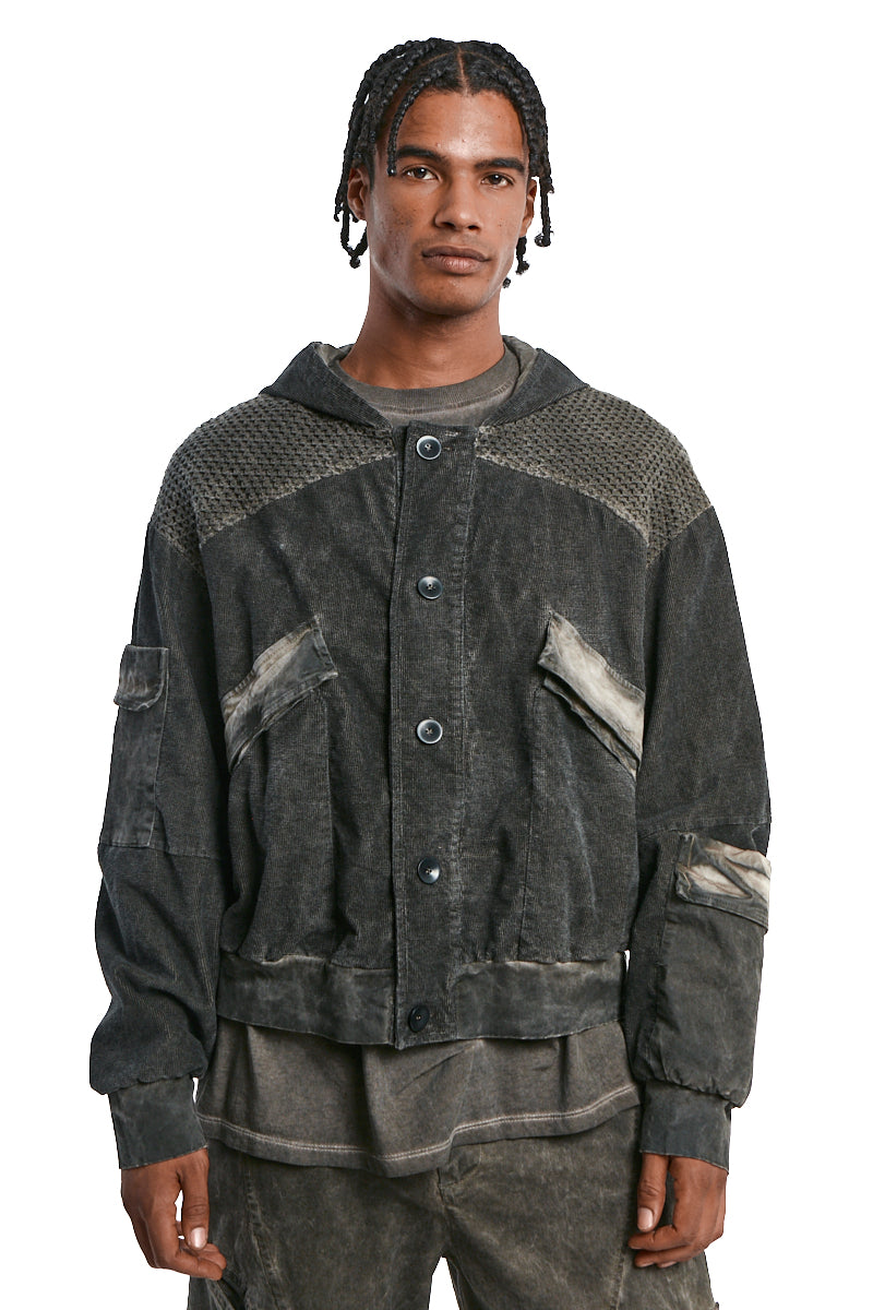 MUD MESH COLD-DYED JACKET