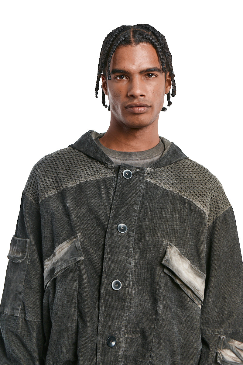 MUD MESH COLD-DYED JACKET