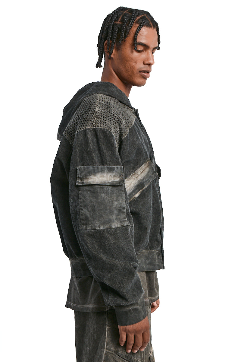 MUD MESH COLD-DYED JACKET