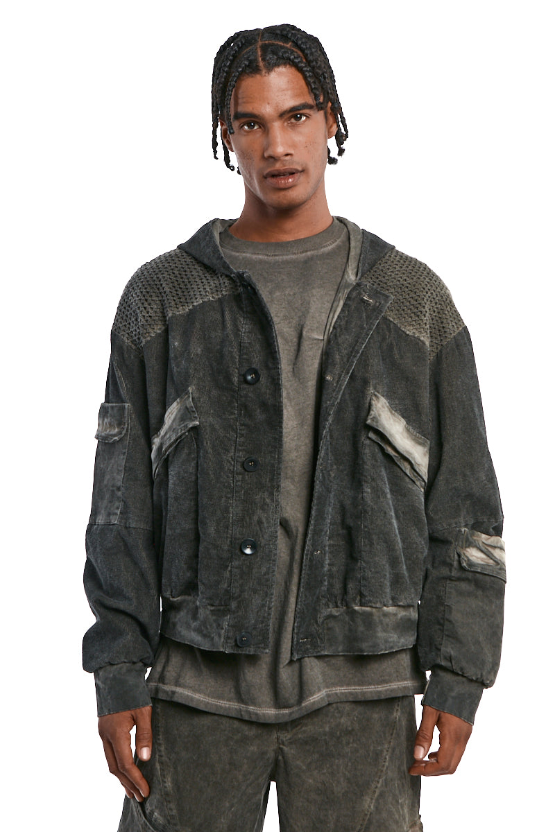 MUD MESH COLD-DYED JACKET