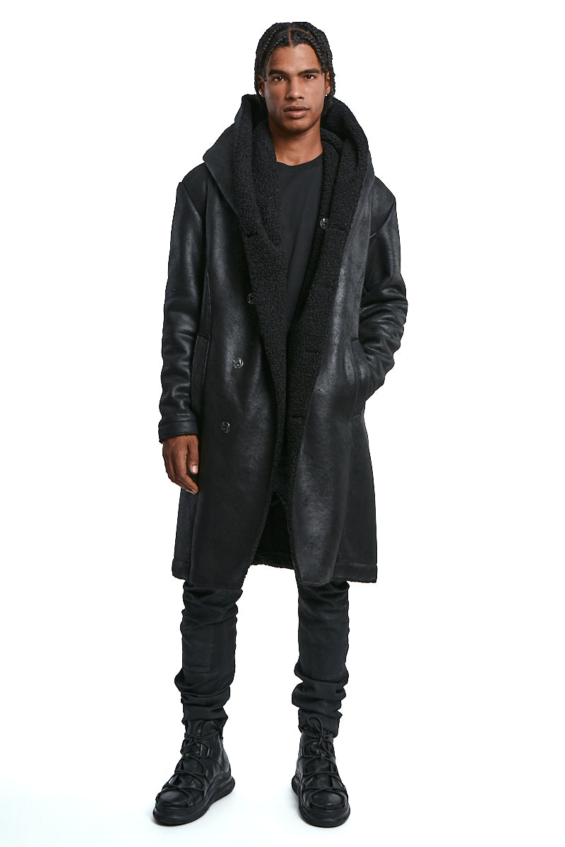 VEGAN SHEEPSKIN COAT
