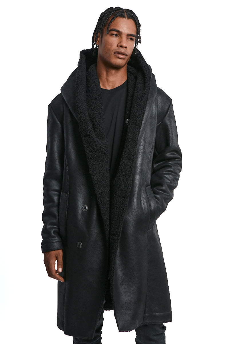 VEGAN SHEEPSKIN COAT