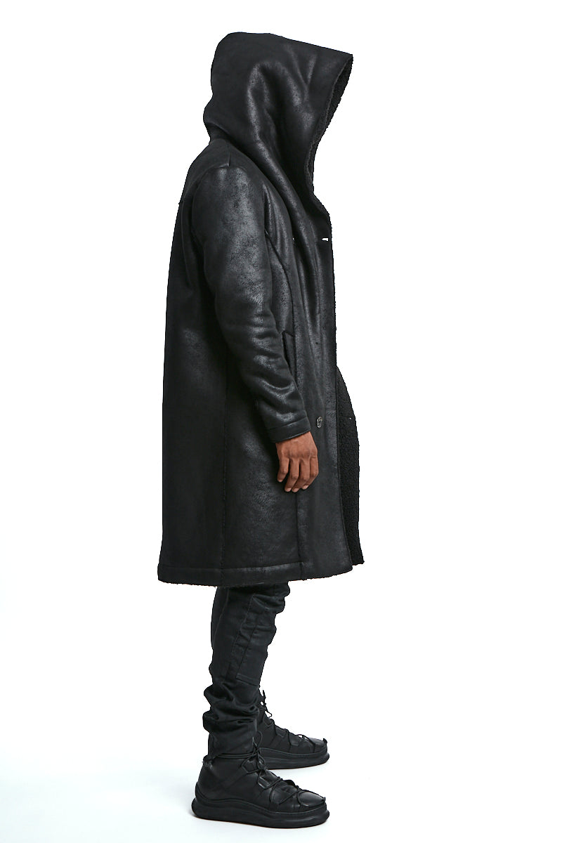 VEGAN SHEEPSKIN COAT