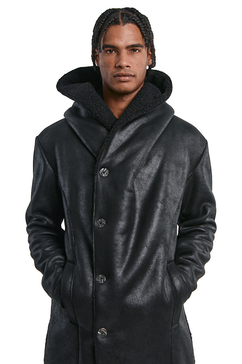 VEGAN SHEEPSKIN COAT